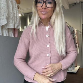 BB cotton cardigan rosa
