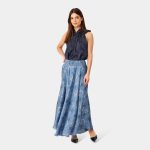 Karmamia savannah skirt gardenia sky - Billede 4