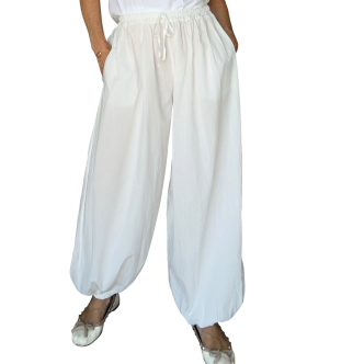 BB balloon pant white