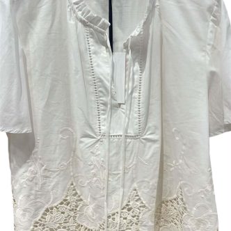 BB embroidery shirt white