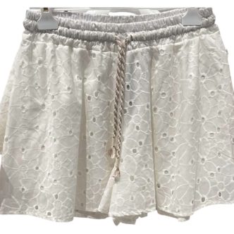 BB lace shorts white