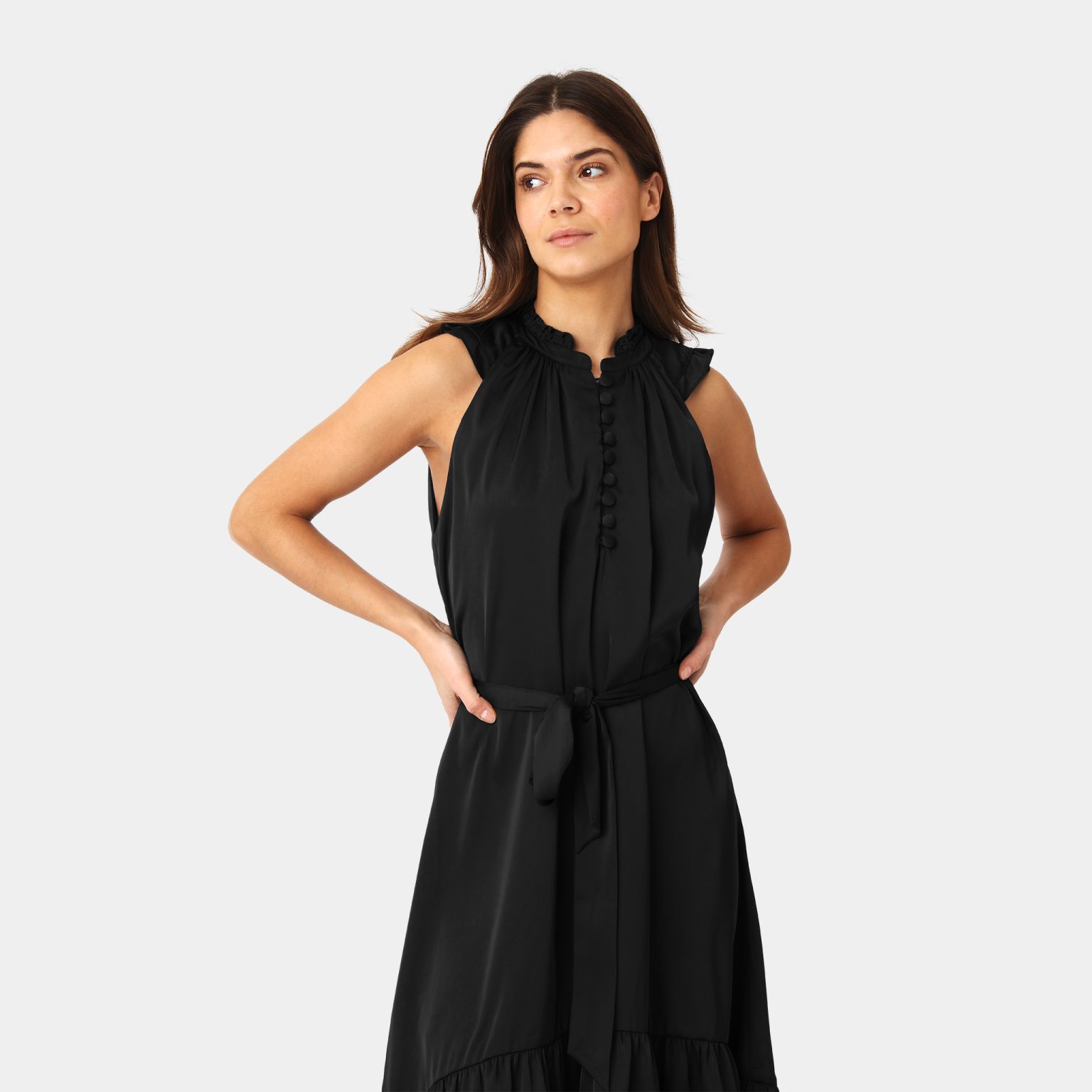 Karmamia anna dress hammered black - Billede 3
