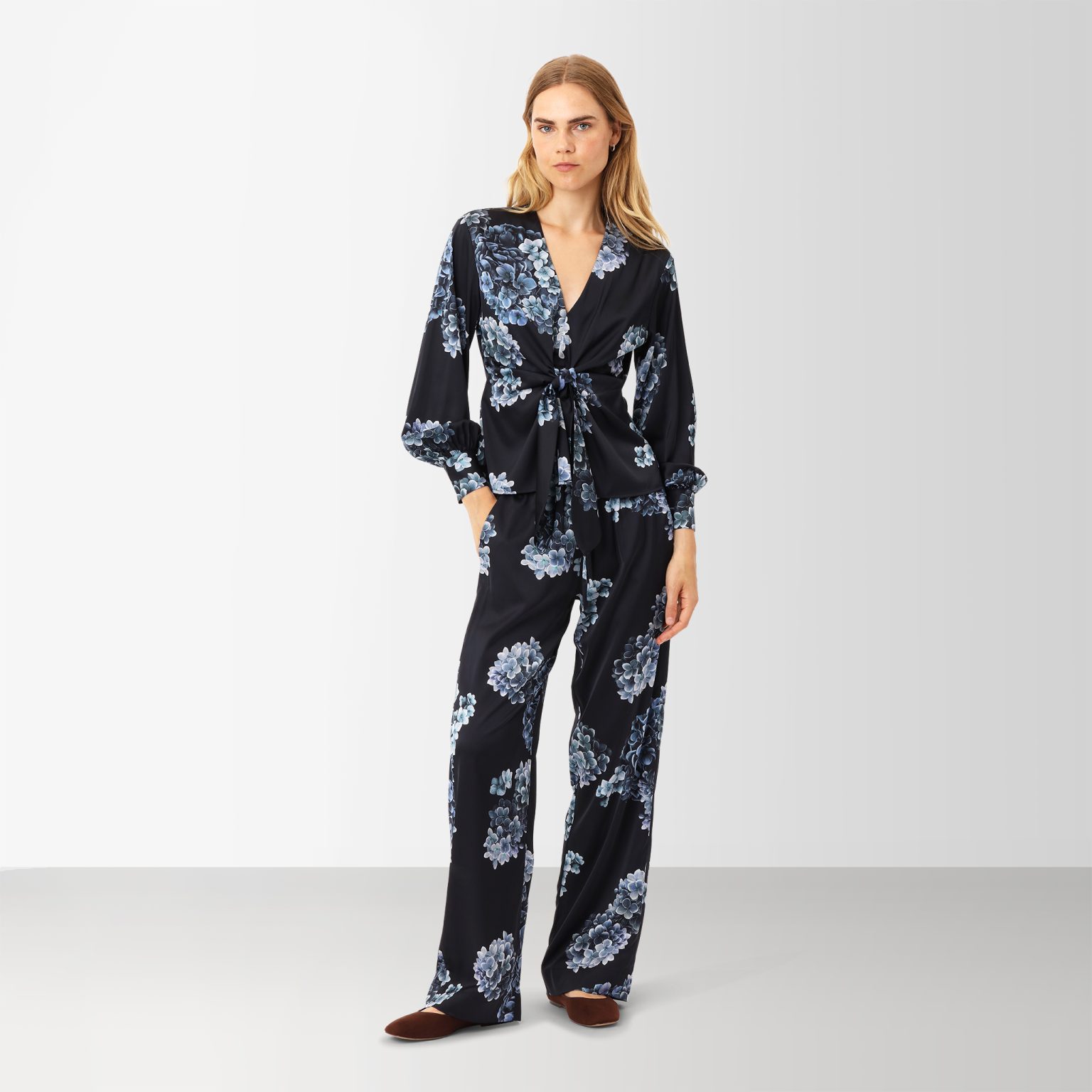 Karmamia lou pants hydrangea - Billede 4