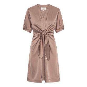 Karmamia faye dress short semi rich tan