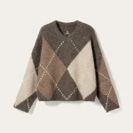 Noella lai knit ash brown mix