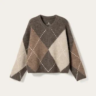 Noella lai knit ash brown mix