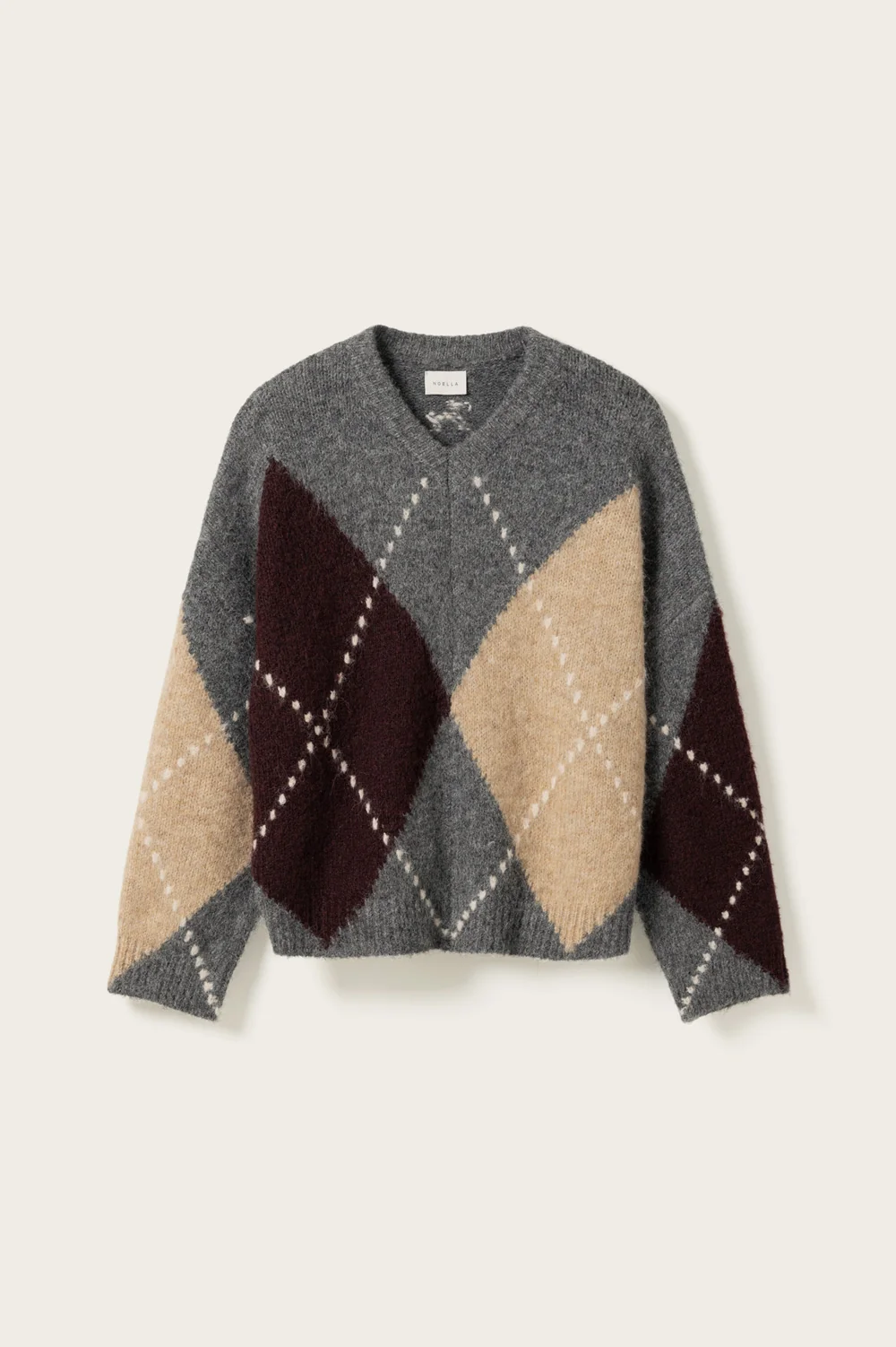 Noella lai knit medium grey mel