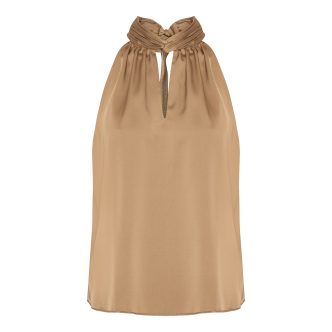 Karmamia ava top hammered camel