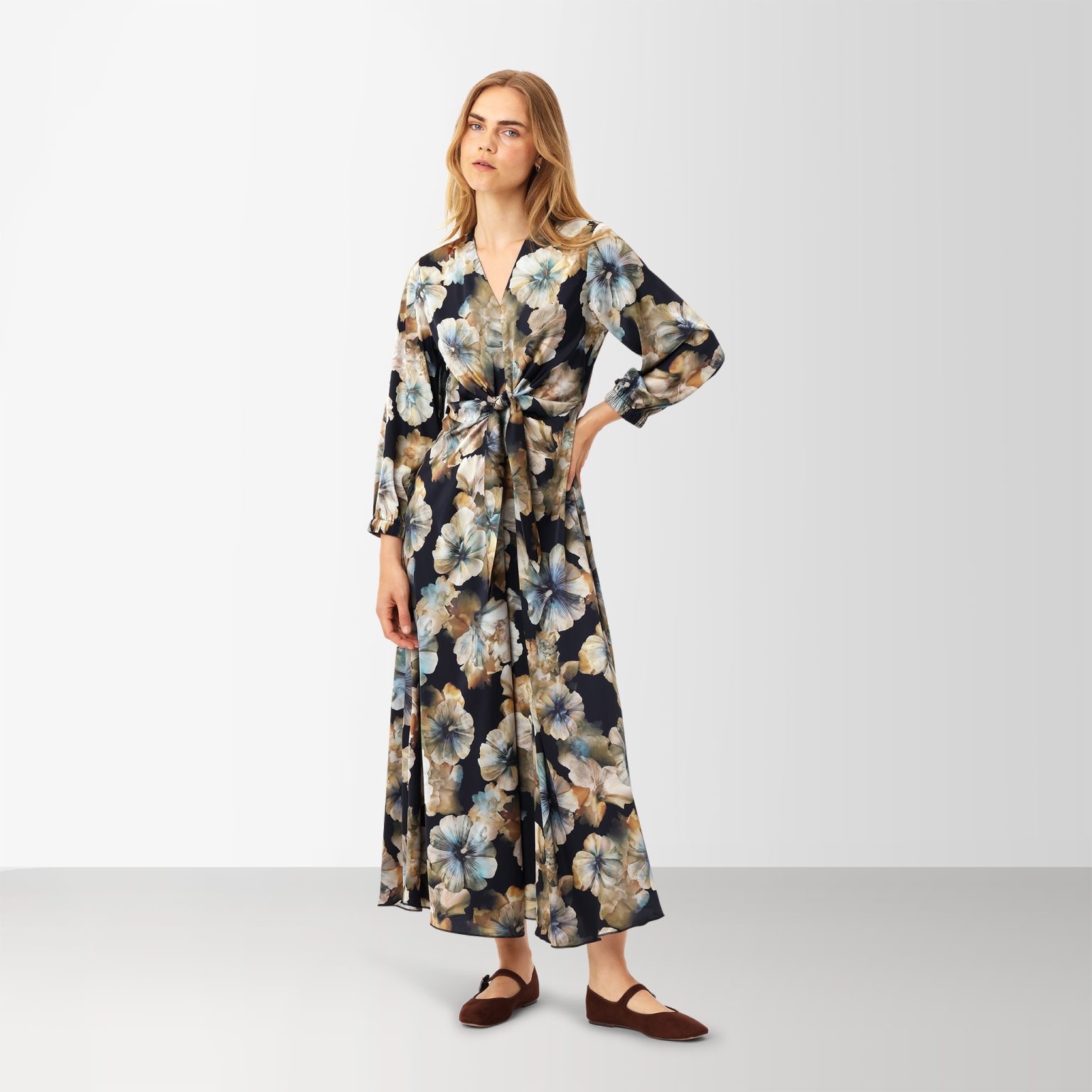 Karmamia faye dress 3/4 maxi floral - Billede 4