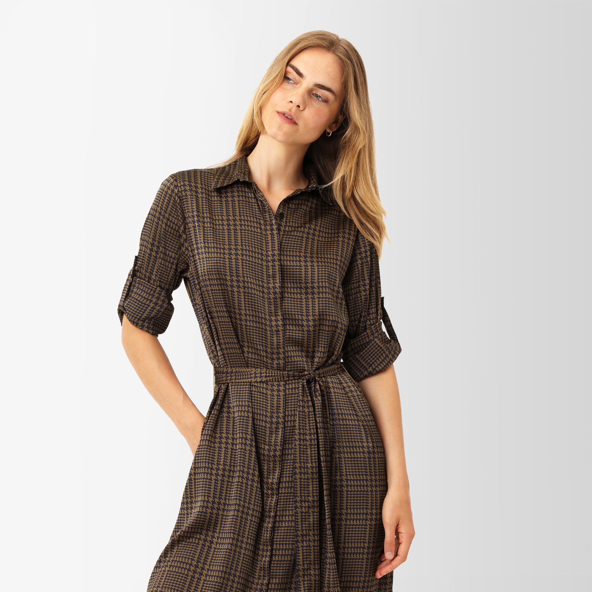 Karmamia jean dress houndstooth - Billede 5
