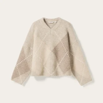 Noella lai knit beige mix