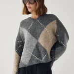 Noella lai knit grey mix - Billede 3