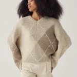 Noella lai knit beige mix - Billede 4