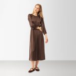 Karmamia rachel dress semi rich brown - Billede 4