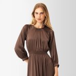 Karmamia rachel dress semi rich brown - Billede 5