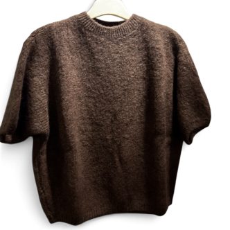 BB knit short sleeves brown