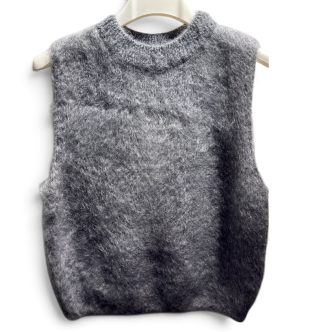 BB knit vest grey