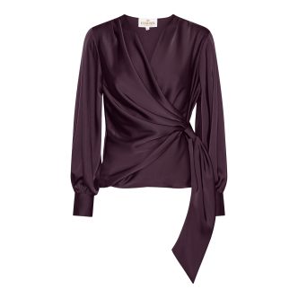 Karmamia ines blouse semi rich plum