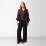 Karmamia ines blouse semi rich plum - Billede 4