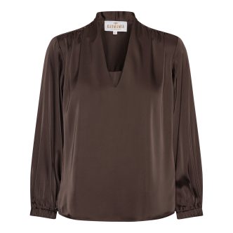 Karmamia jody blouse semi rich dark brown