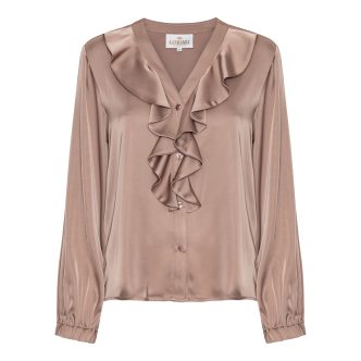 Karmamia sophia blouse semi rich tan