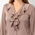 Karmamia sophia blouse semi rich tan - Billede 4