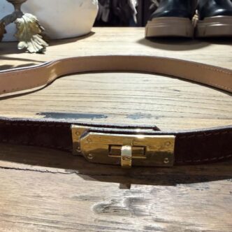 Bb suede belt brown