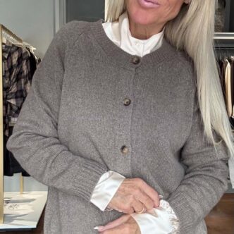 BB aby cardigan taupe